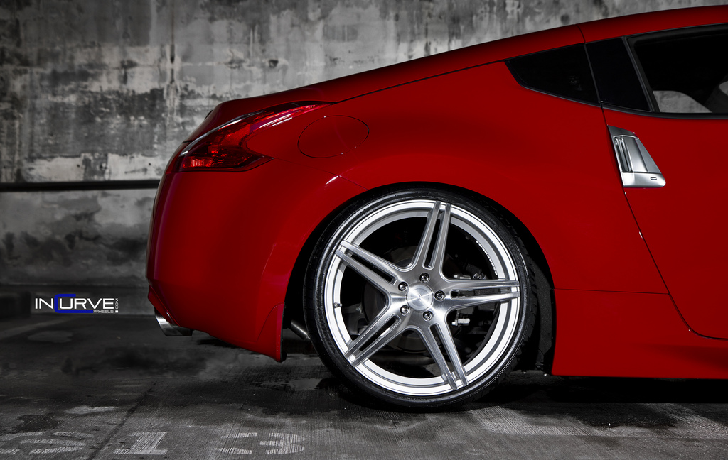 Incurve Wheels IC-S5 Silver on Nissan 370Z